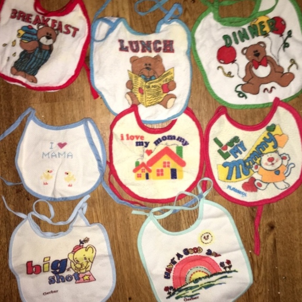 Vintage Baby Bibs (lot of 8)